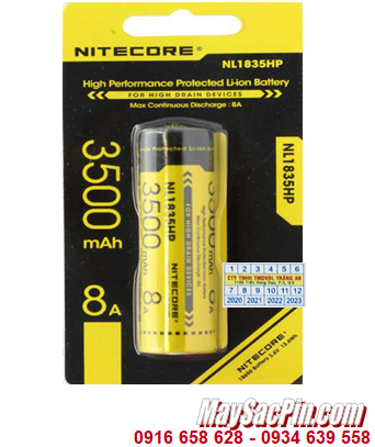 Nitecore NL1835HP; Pin sạc 3.7v Nitecore NL1835HP 3500mAh chính hãng| HÀNG CÓ SẲN